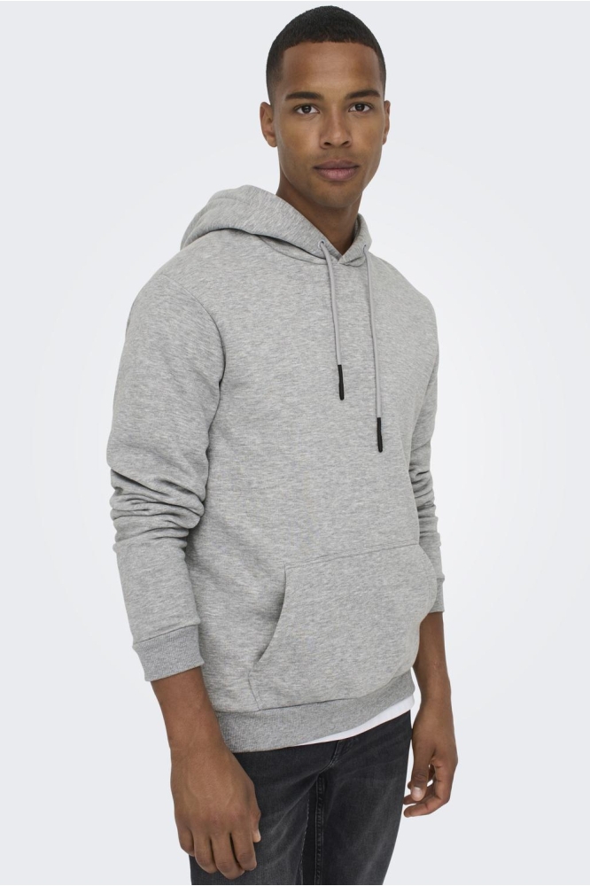 ONSCERES LIFE HOODIE SWEAT NOOS 22018685 Light Grey Melange