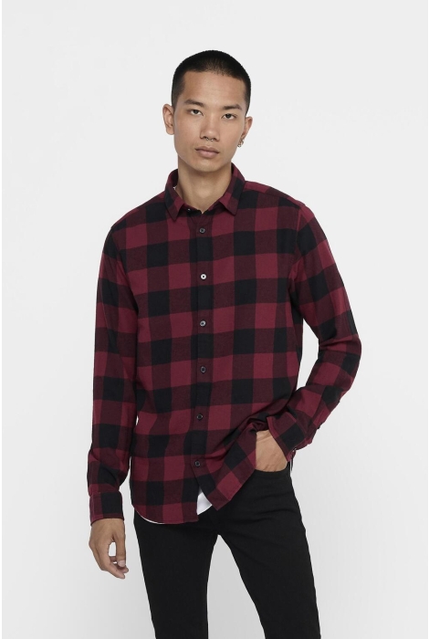 Only & Sons onsgudmund life ls checked shirt n