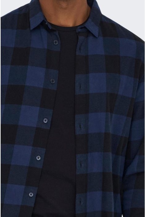 Only & Sons onsgudmund life ls checked shirt n