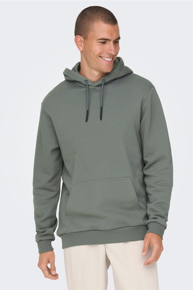 ONSCERES LIFE HOODIE SWEAT NOOS 22018685 CASTOR GRAY