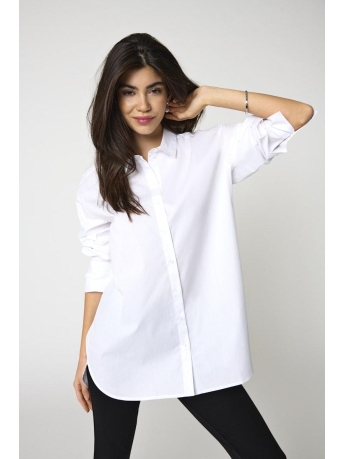 Jacqueline de Yong Blouse JDYMIO L/S LONG SHIRT WVN NOOS 15233486 White