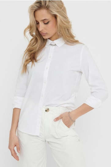 Jacqueline de Yong Blouse JDYMIO L/S SHIRT WVN NOOS 15149877 WHITE