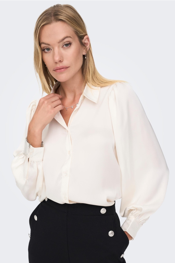 ONLZORA LS PUFF DNM SHIRT WVN 15236938 Macadamia