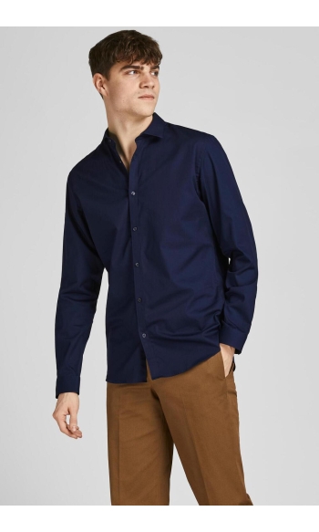 JPRBLACARDIFF SHIRT L/S NOOS 12201905 Navy Blazer/SLIM FIT