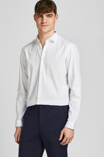 Jack & Jones Overhemd JPRBLACARDIFF SHIRT L/S NOOS 12201905 WHITE/SLIM FIT