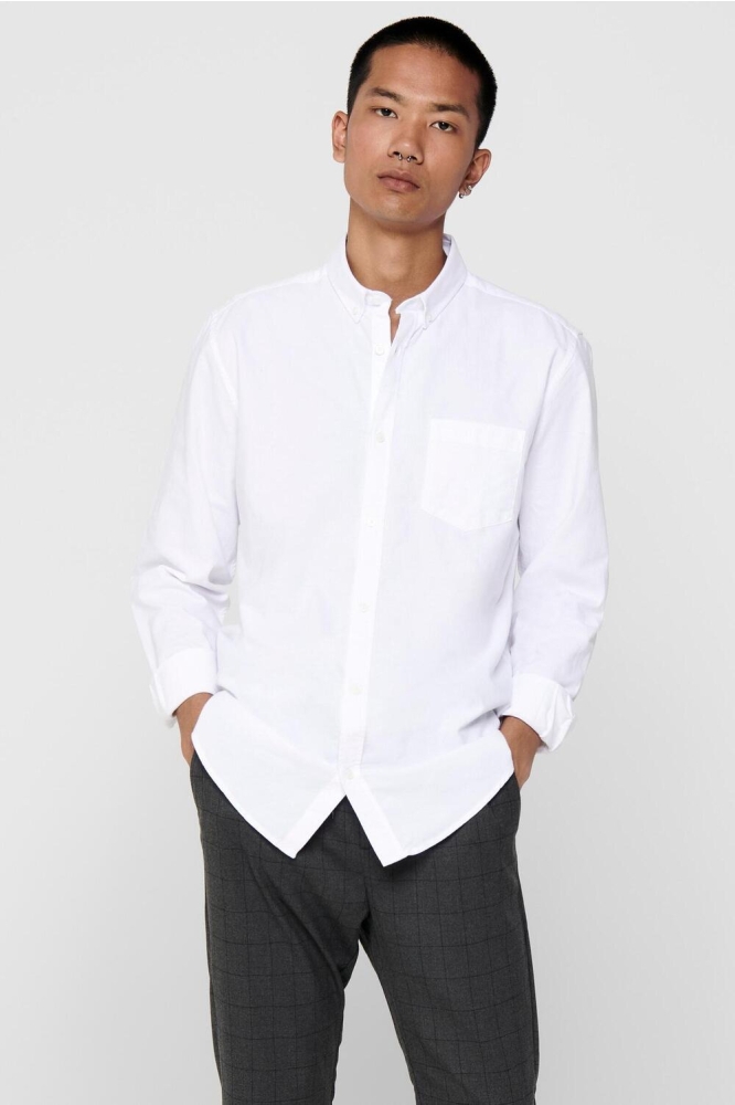 ONSALVARO LS OXFORD SHIRT 22006479 White