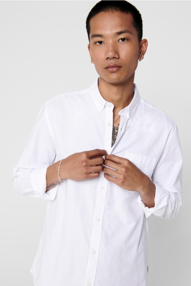 ONSALVARO LS OXFORD SHIRT 22006479 White