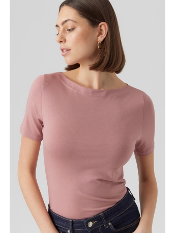 Vero Moda T-shirt VMPANDA MODAL S/S TOP NOOS 10231753 NOSTALGIA ROSE