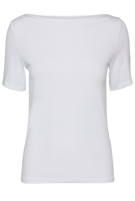 white moda 10231753 t-shirt bright vmpanda top noos vero modal s/s