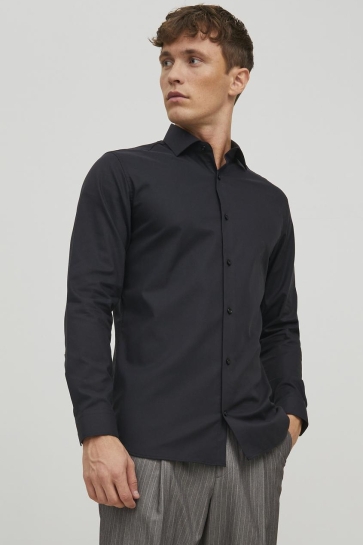 Jack & Jones Overhemd JPRBLAPARKER SHIRT L/S NOOS 12227385 BLACK/SLIM