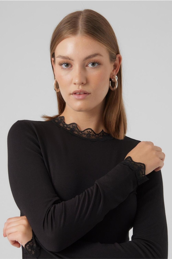 VMROSA LS HIGHNECK TOP JRS NOOS 10295141 Black