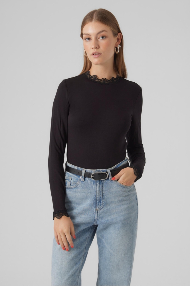 VMROSA LS HIGHNECK TOP JRS NOOS 10295141 Black