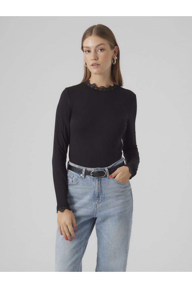 VMROSA LS HIGHNECK TOP JRS NOOS 10295141 Black