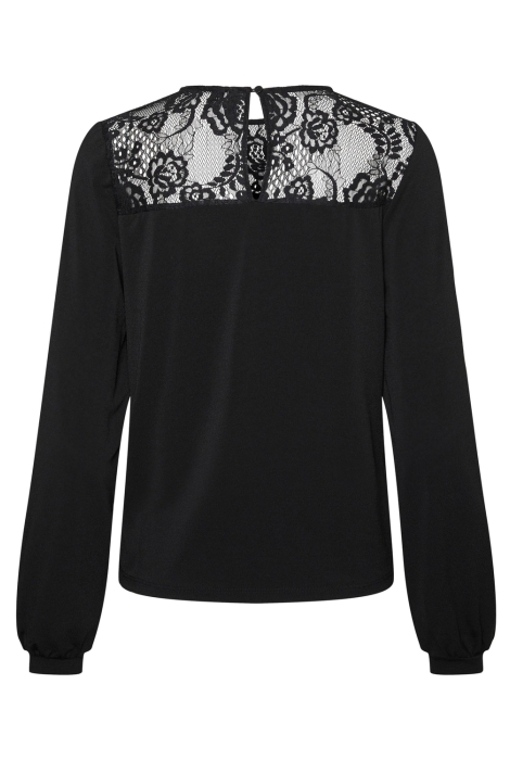 vmsara ls lace top jrs 10296126 vero moda blouse black