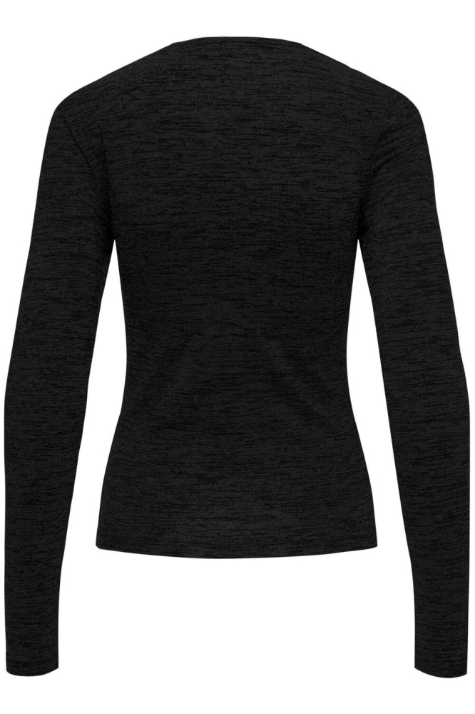 ONLROMA L/S SHINE CUT-OUT TOP JRS 15311748 Black/Black glit