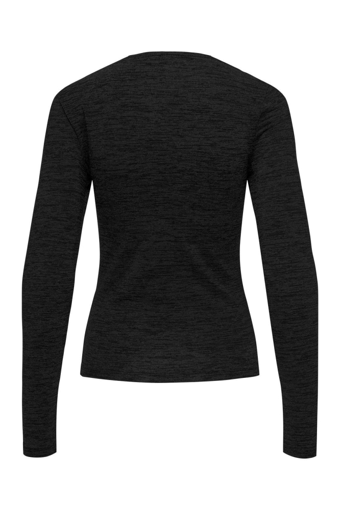 ONLROMA L/S SHINE CUT-OUT TOP JRS 15311748 Black/Black glit