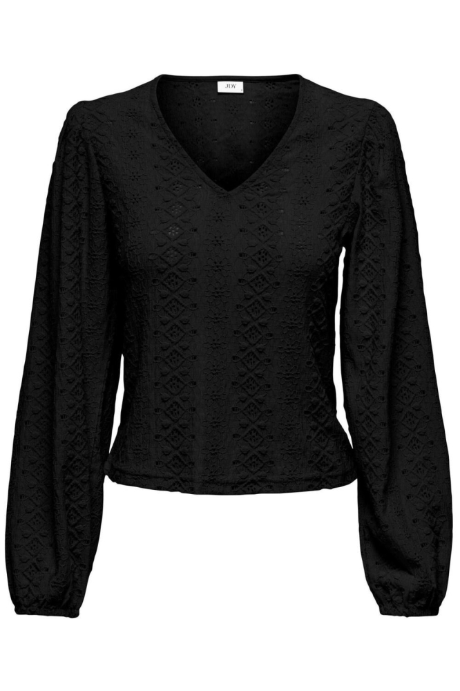 JDYDASHEL L/S LACE TOP JRS 15297383 Black