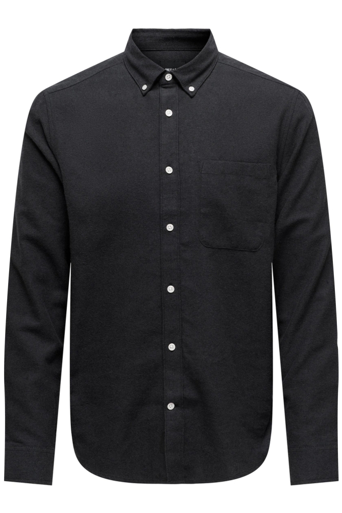 ONSGUDMUND SLIM 1-PKT SOLID SHIRT N 22027307 BLACK