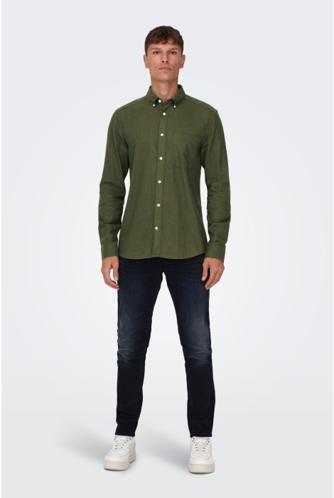 Only & Sons onsgudmund slim 1-pkt solid shirt n