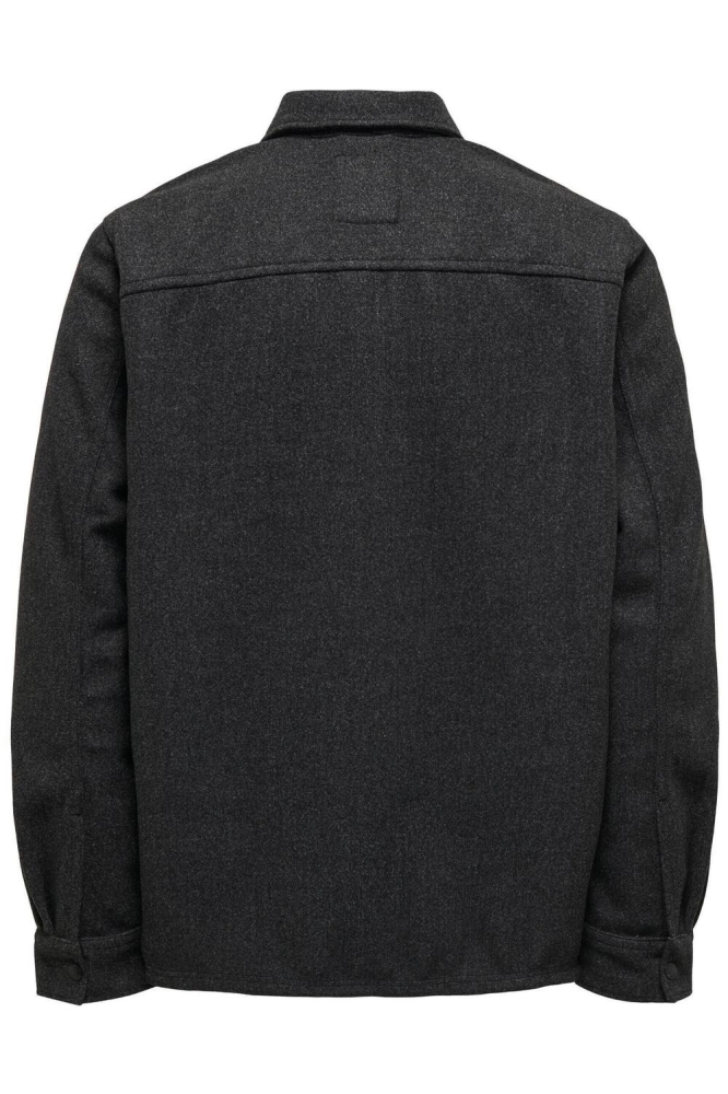 ONSASH OVR WOOLEN LOOK PKT LS SHIRT 22023564 Black