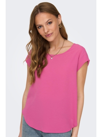 Only T-shirt ONLVIC S/S SOLID TOP NOOS PTM 15142784 Raspberry Rose