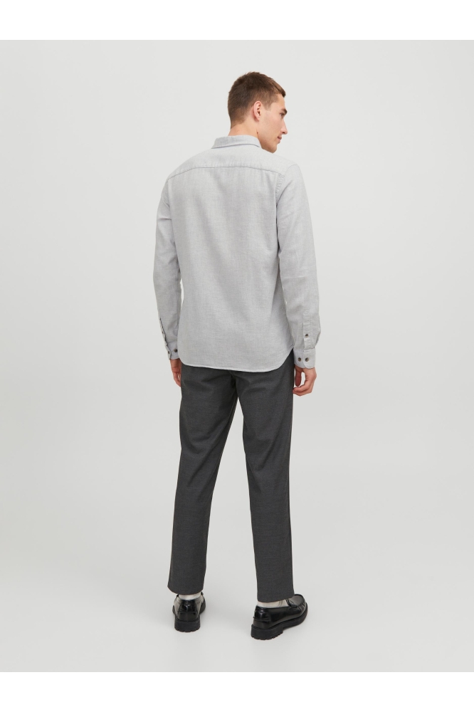 JJECLASSIC MELANGE SHIRT LS SN 12235974 Light Grey Melange