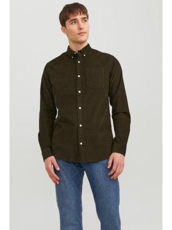 Jack & Jones Overhemd JJECLASSIC CORD SHIRT LS SN 12235981 Rosin