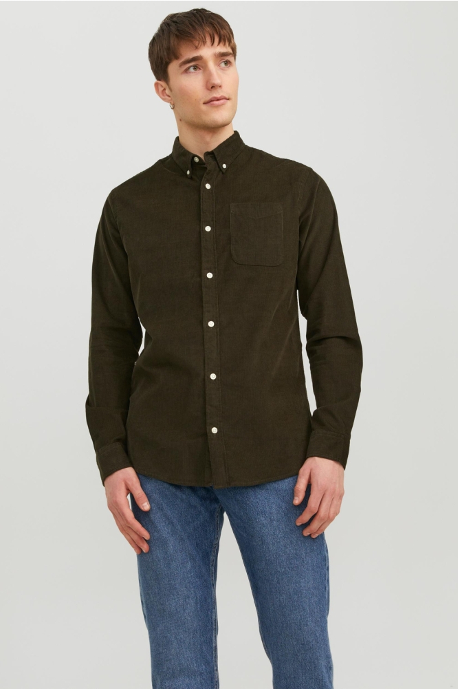 JJECLASSIC CORD SHIRT LS SN 12235981 Rosin