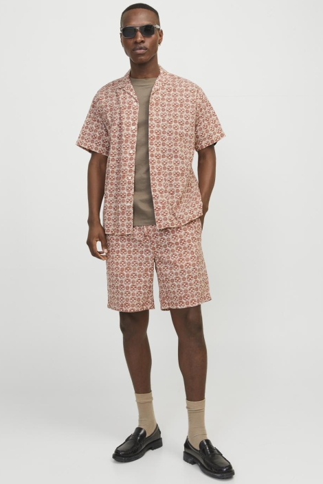 Jack & Jones jorluke seersucker resort shirt ss