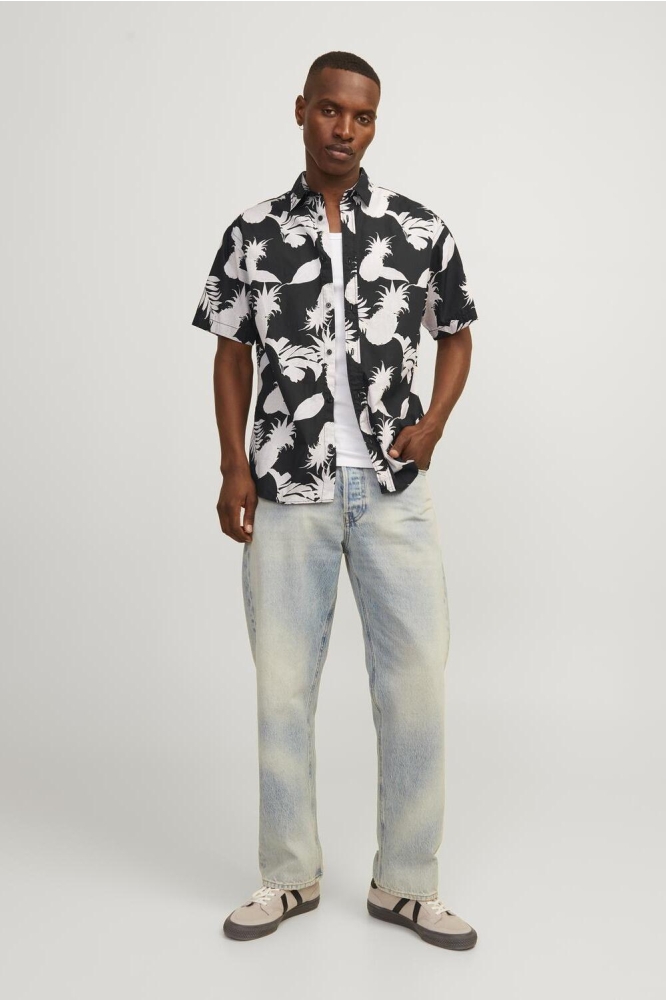 JORJOSHUA ARUBA AOP SHIRT SS 12255196 TAP SHOE