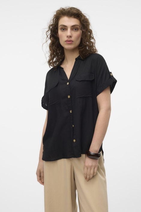 Vero Moda vmbumpy s/s shirt wvn ga noos