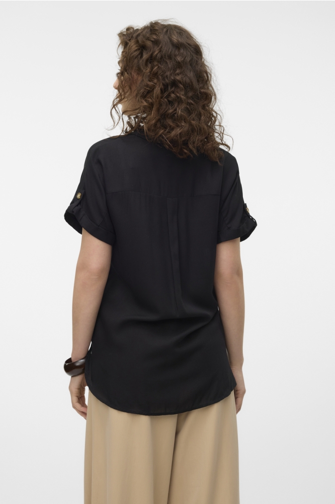 VMBUMPY S/S SHIRT WVN GA NOOS 10310139 Black