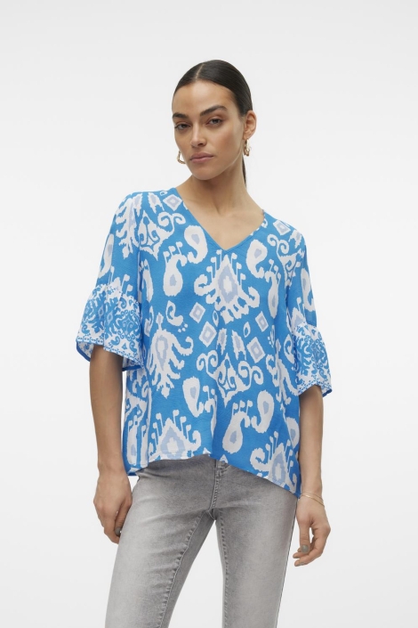 Vero Moda vmjoy 2/4 v-neck top wvn lcs