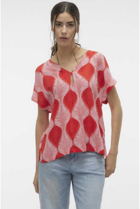 Vero Moda vmtula olga ss wide top wvn ga