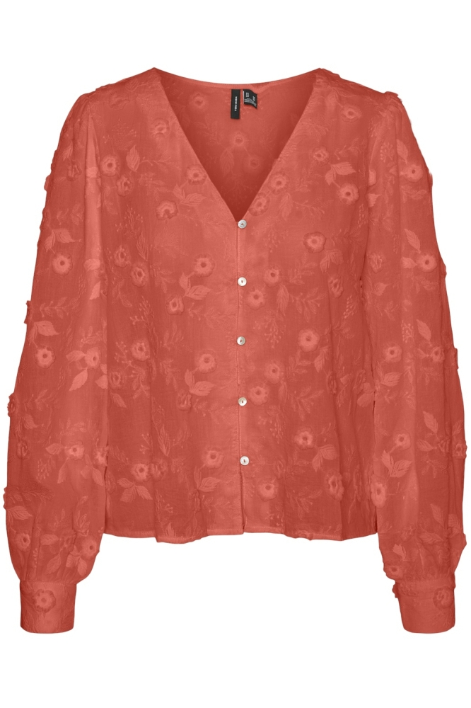 VMPUNA LS TOP WVN 10308977 BURNT SIENNA