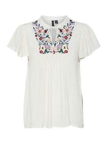 Vero Moda Blouse VMSINA BOHO EMB. S/S TOP EXC GA 10314162 BIRCH/EMBROIDERY