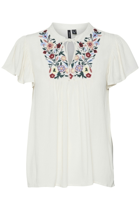 Vero Moda vmsina boho emb. s/s top exc ga