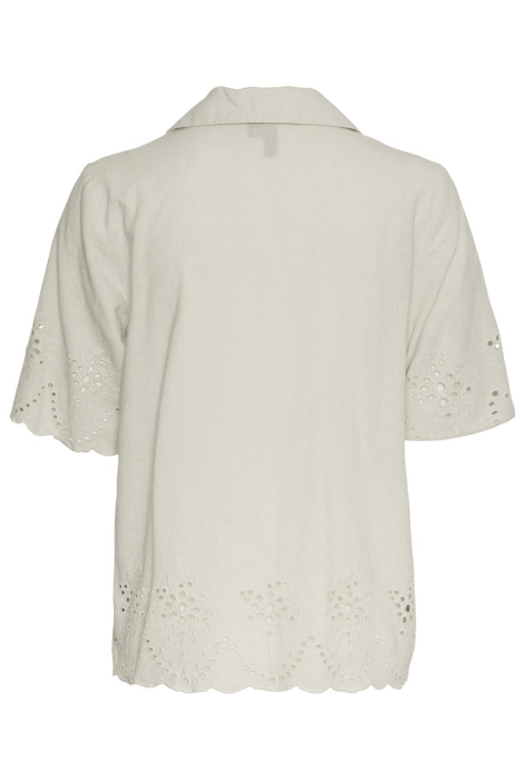 Pieces pcalmina ss embroidery shirt bc