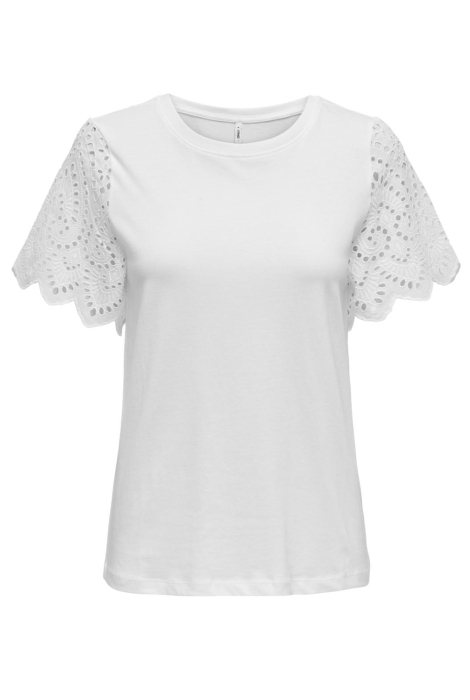 Only onlebba life s/s lace top jrs