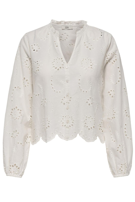 Jacqueline de Yong jdyditte l/s embroderie short shirt