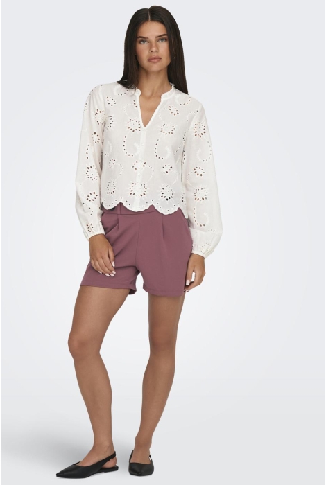 Jacqueline de Yong jdyditte l/s embroderie short shirt