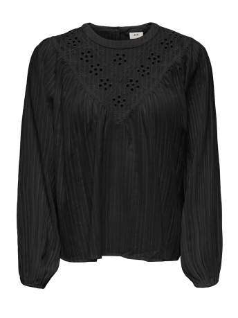 Jacqueline de Yong Blouse JDYSIA L/S EMBROIDERY TOP WVN 15328106 BLACK