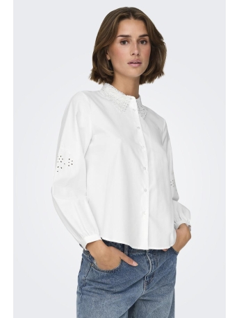 Jacqueline de Yong Blouse JDYALEX L/S EMBR SHIRT WVN 15331030 Bright White