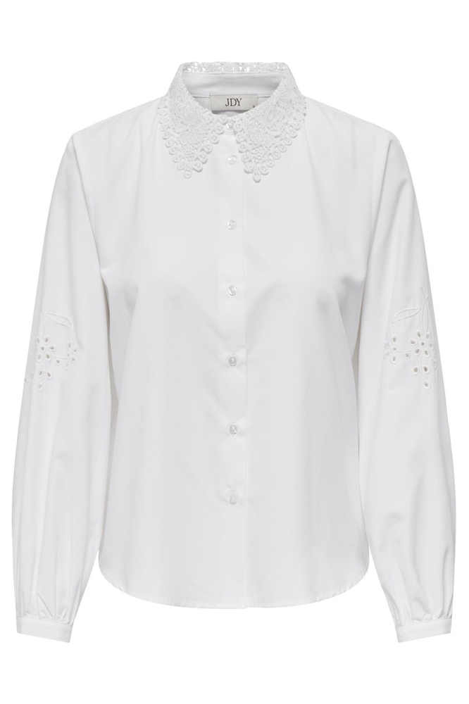 JDYALEX L/S EMBR SHIRT WVN 15331030 Bright White