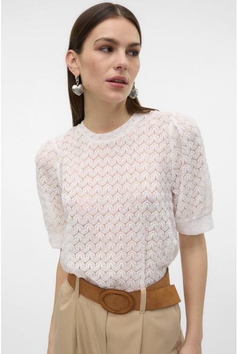 Vero Moda vmbecca lace ss o-neck top jrs ga n