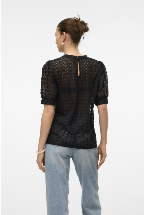 Vero Moda vmbecca lace ss o-neck top jrs ga n