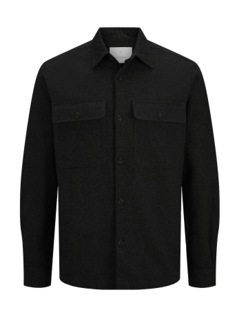 Jack & Jones Overhemd JPRRAYMOND MELANGE SOLID LS OVERSHI 12263645 BLACK BEAUTY