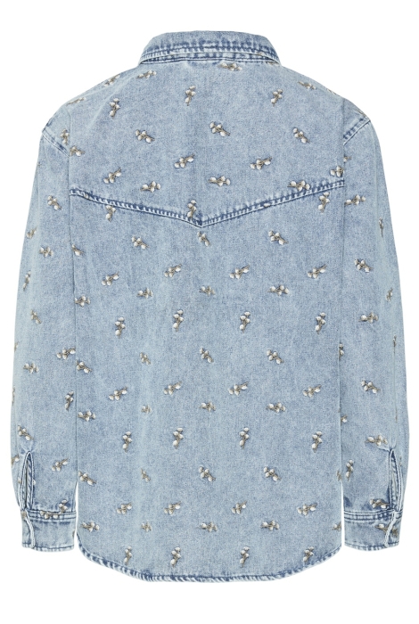 Vero Moda vmophelia ls long emb denim shirt