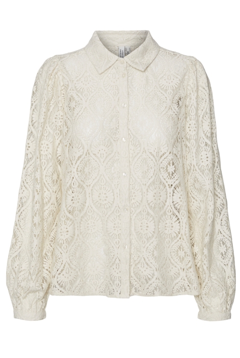 Vero Moda vmobena l/s lace shirt wvn btq