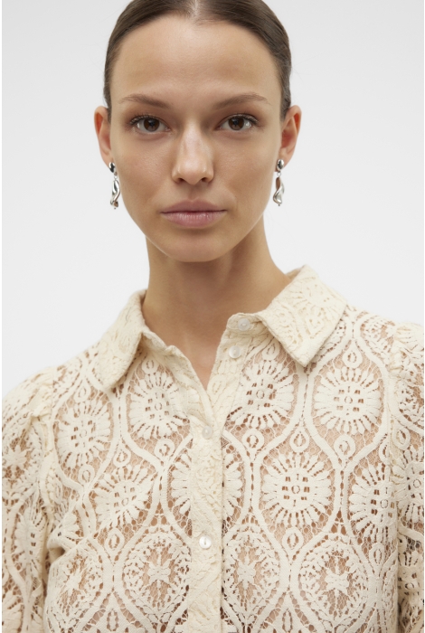 Vero Moda vmobena l/s lace shirt wvn btq